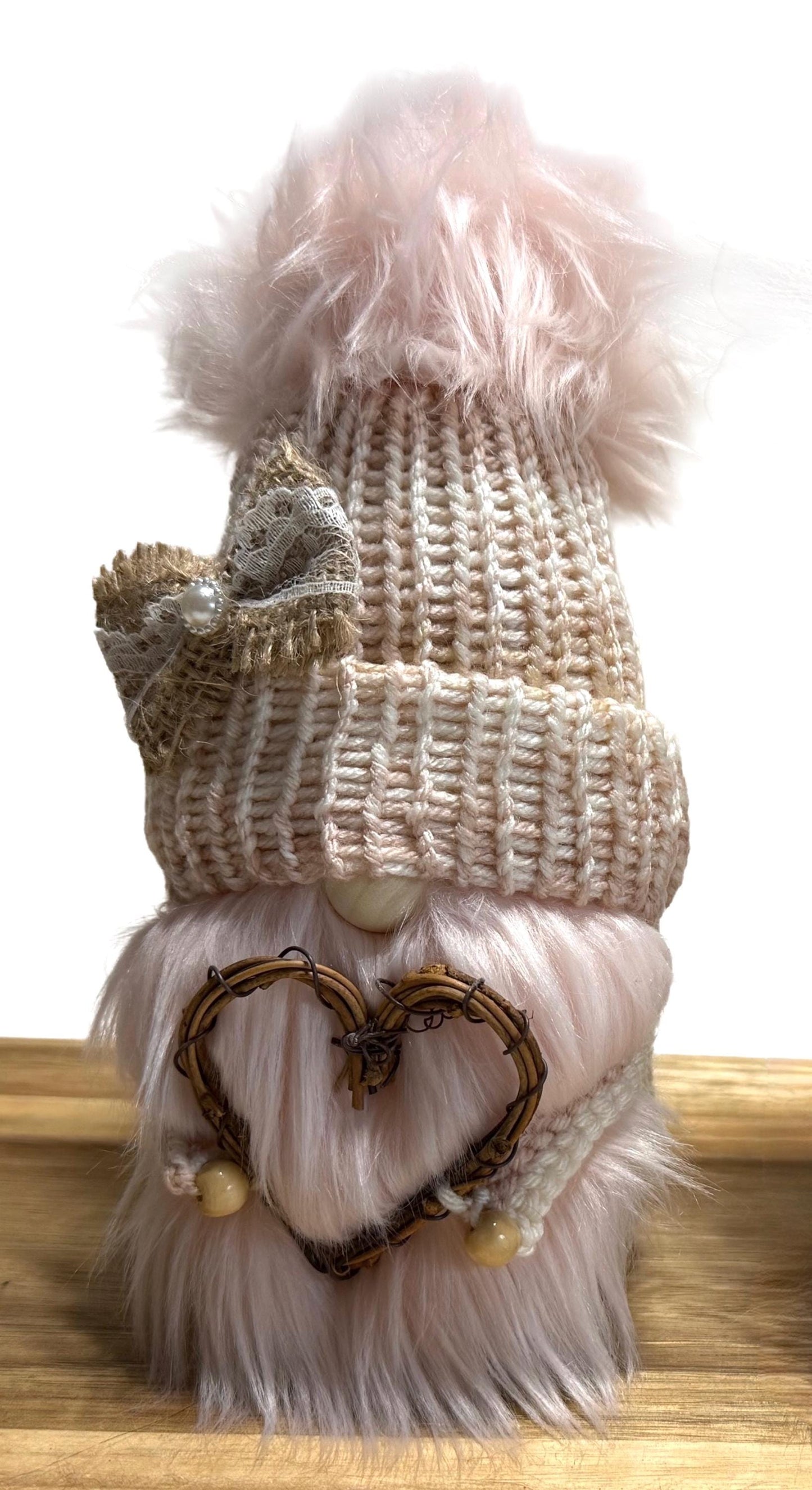 Rustic Farmhouse Gnome, Valentine’s Day , Spring Tiered Tray Decor