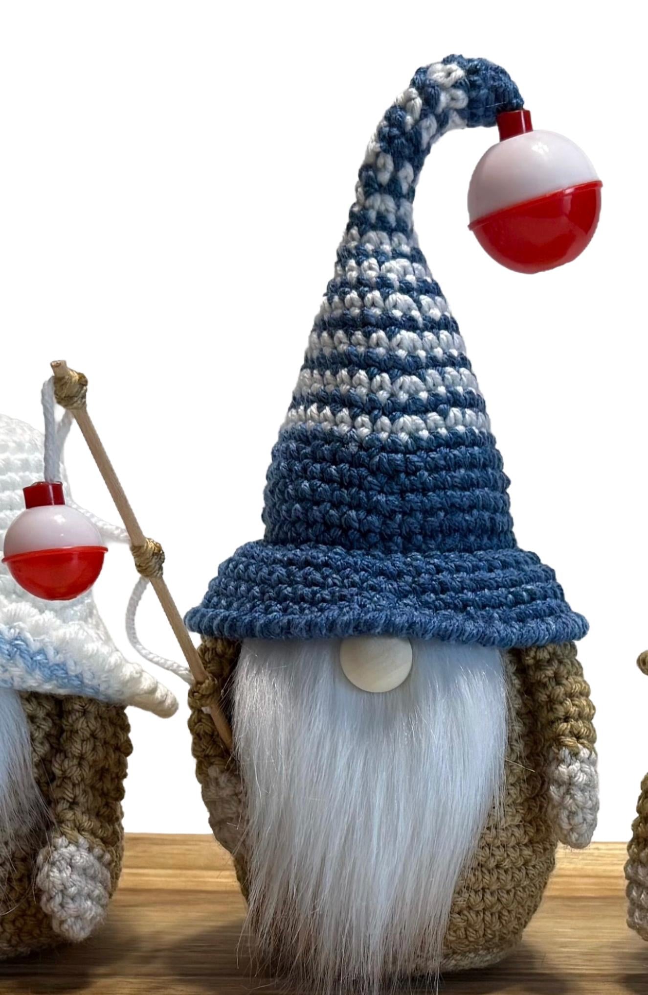 Nautical Knitted Gnomes, Beach House Home Decor, Tiered Tray Decorations