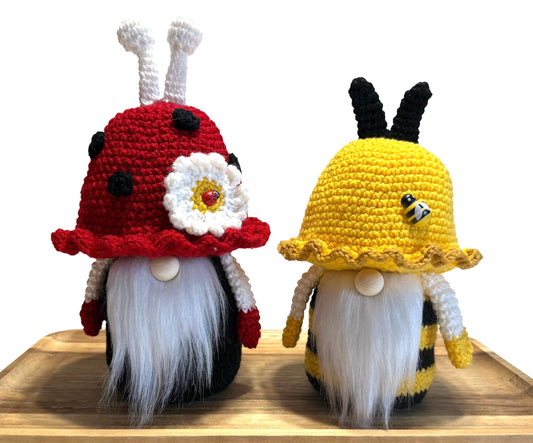 LadyBug and Bee Gnome