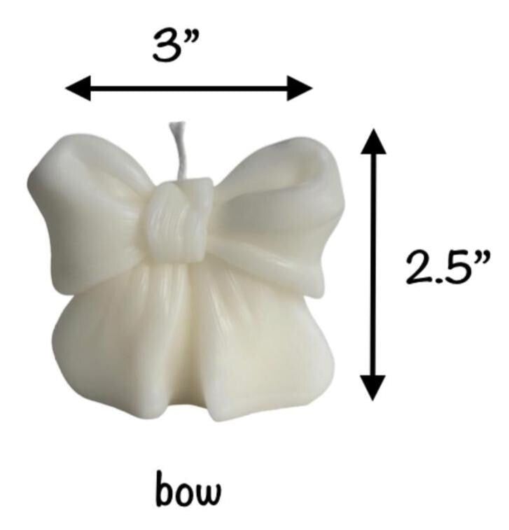 Handmade Bow Soy Candles, Home Decor, Party Favors, Gift for Her