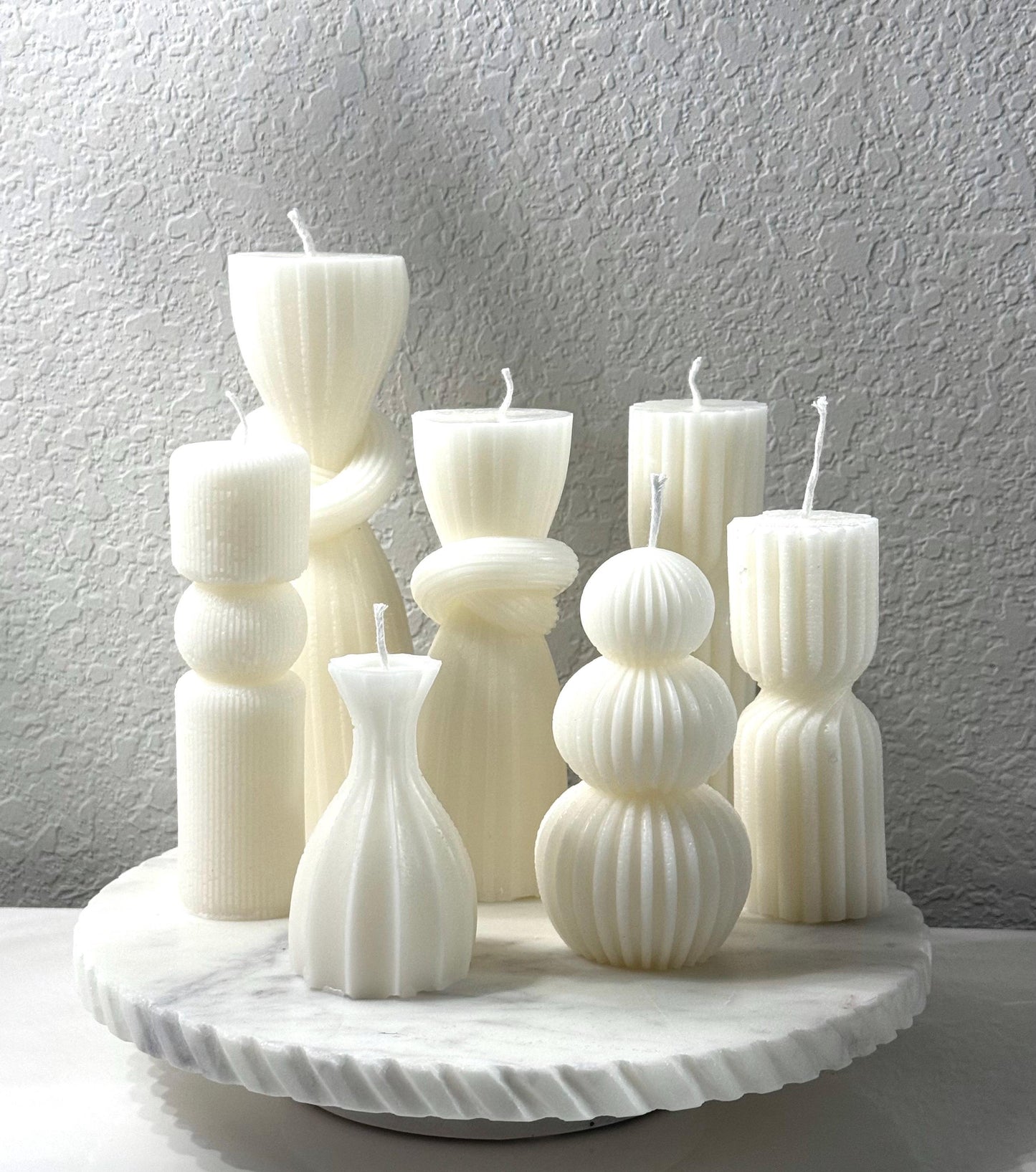 Geometric Handmade Soy Candles ,  Housewarming Gift, Modern Candles, Home Decor