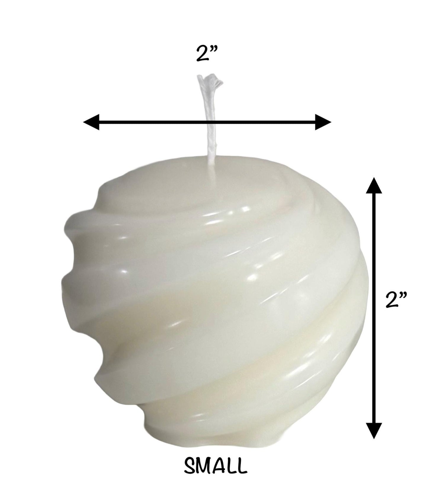 Handmade Swirl Soy Candle, Choose Color, Holiday Home Decor