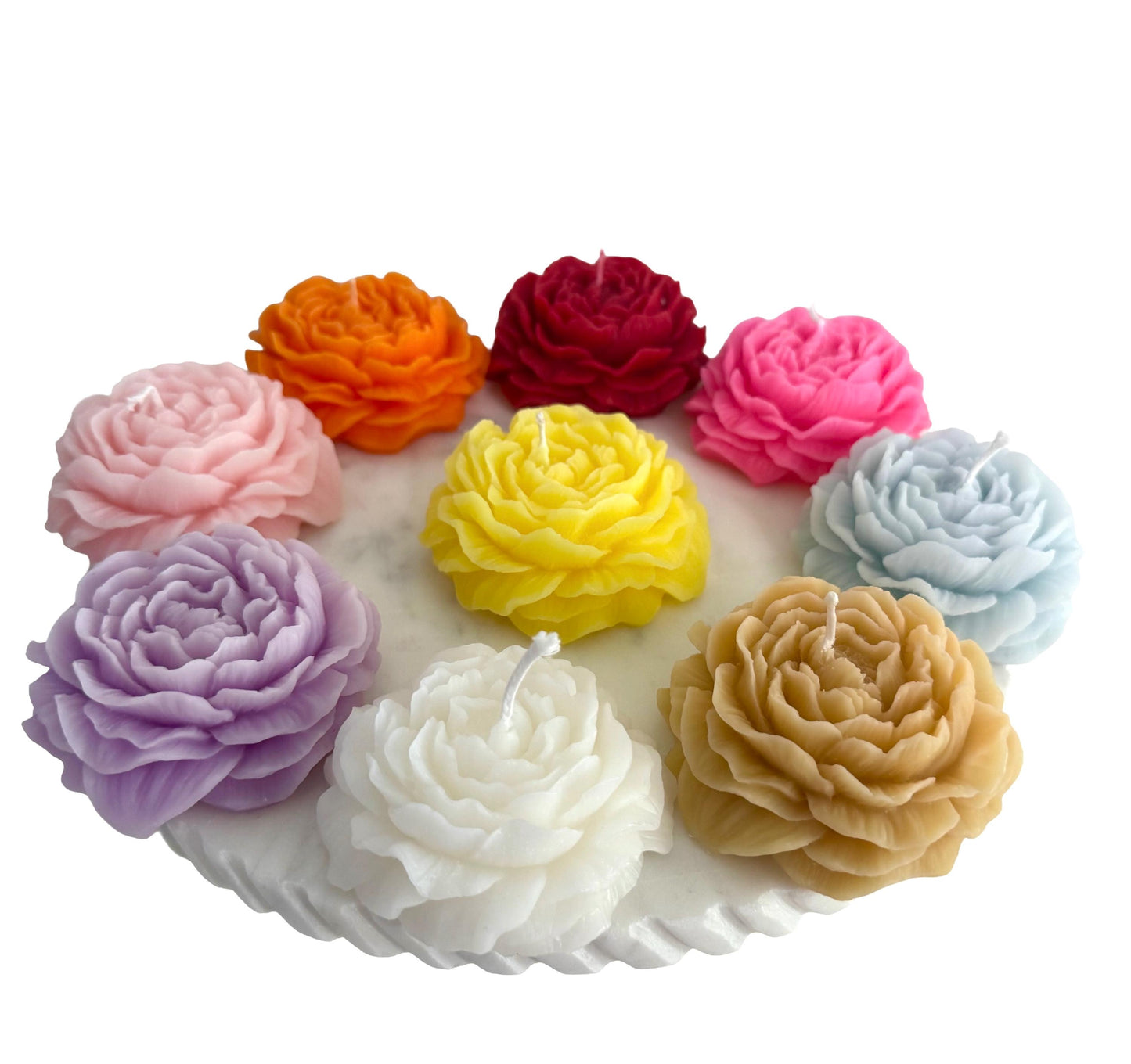 Peony Handmade Soy Candle, Wedding Decorations, Party Favors