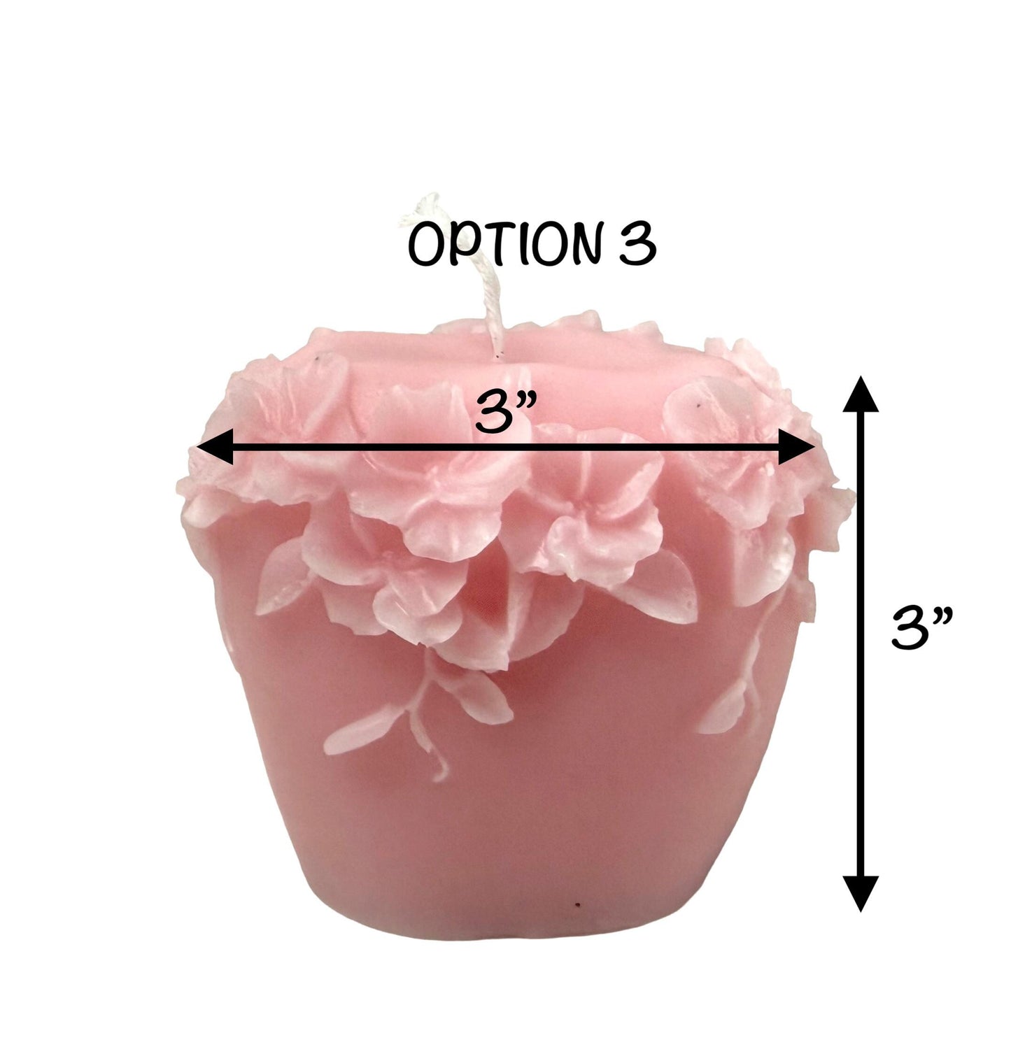 Floral Vine Soy Candle, Spring Home Decor, Handmade Wax Candle