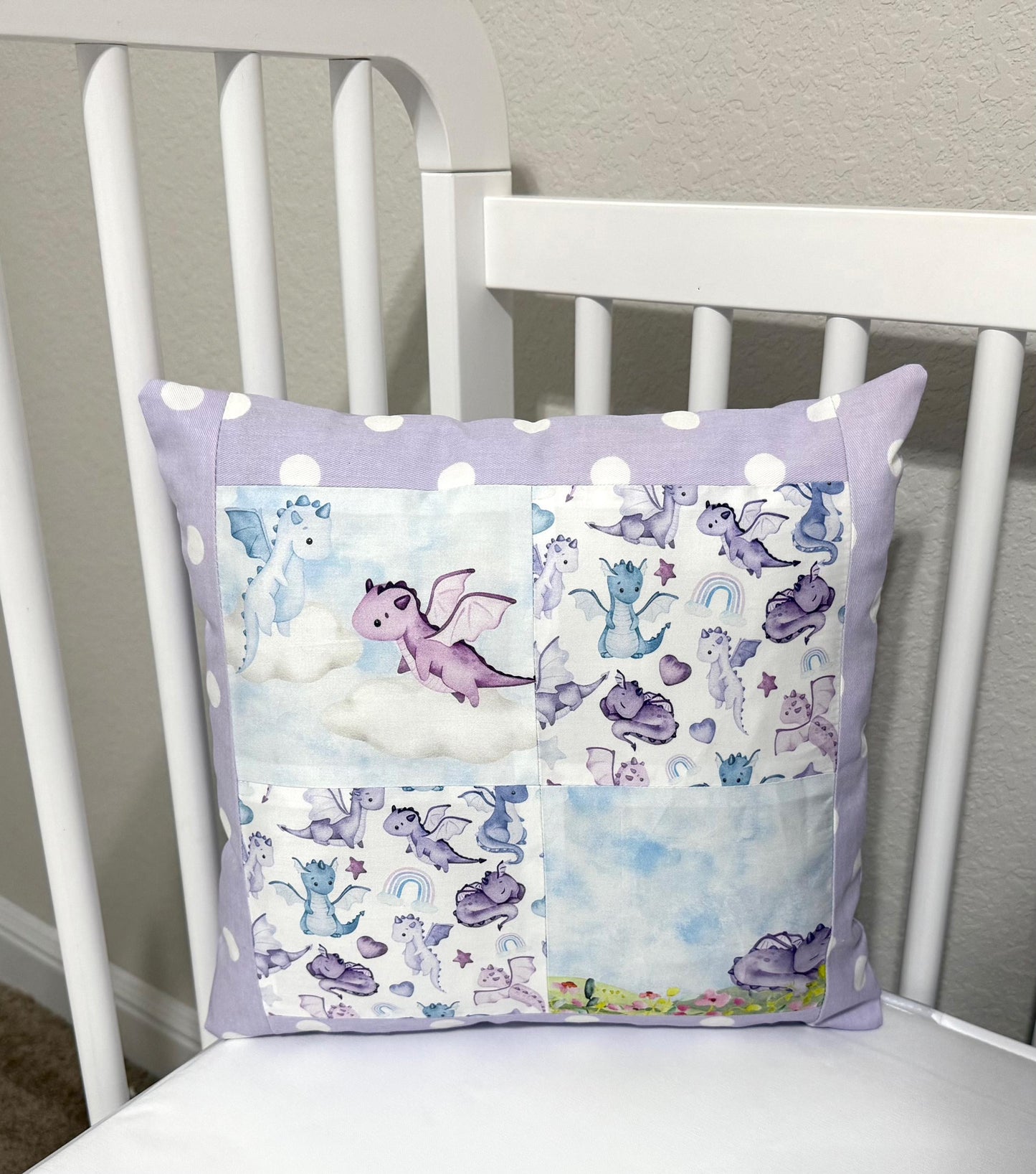 Dragons Crib Bedding, Purple Nursery Decor