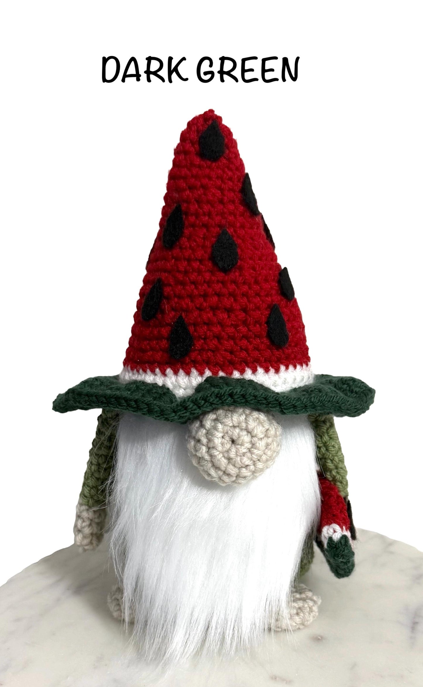 Watermelon Crochet Gnome, Handmade Summer Home Decor