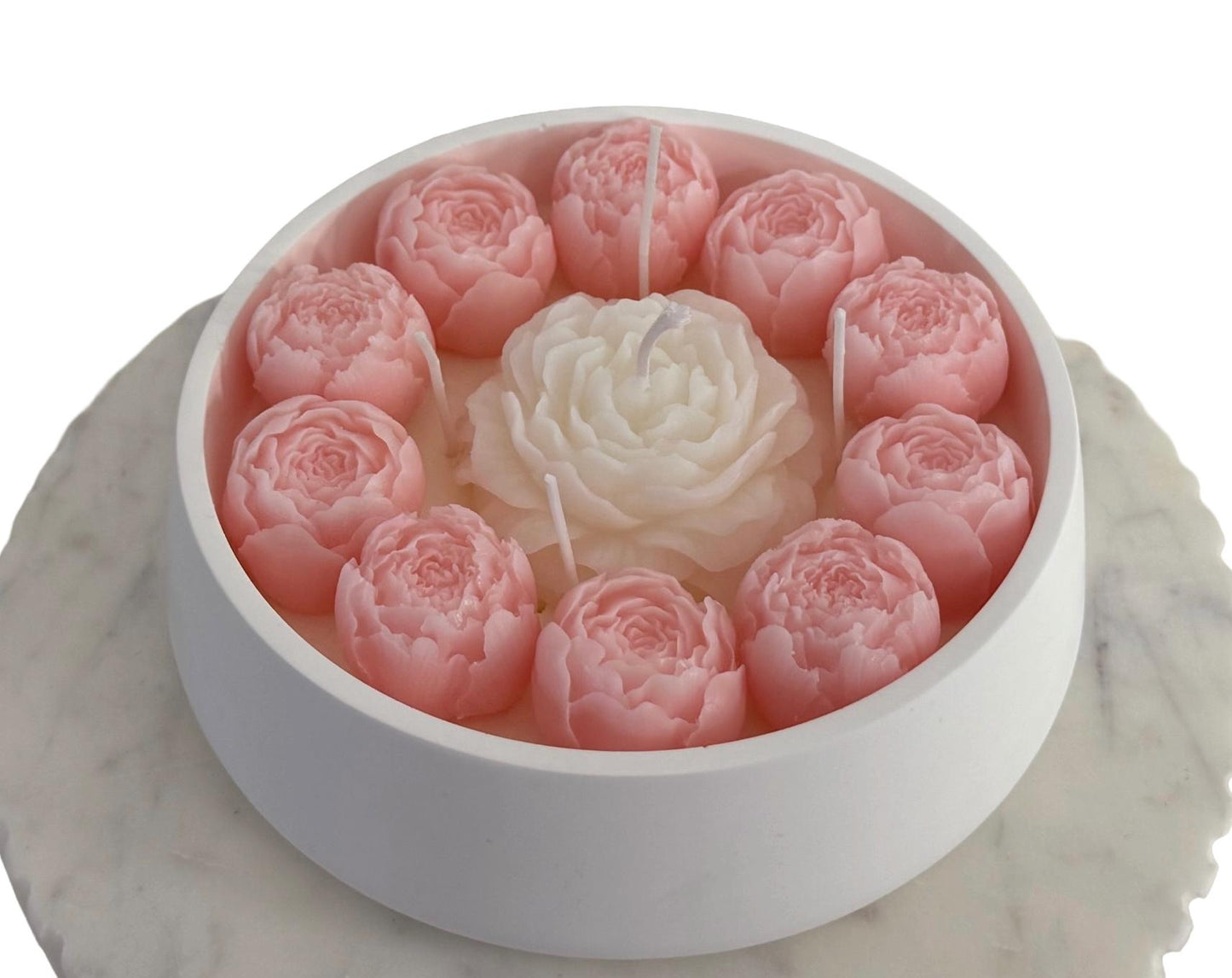 Peony  Handmade Soy Candles, Cozy Home Decor, Holiday Decorations, Housewarming Gift, Luxury Candle