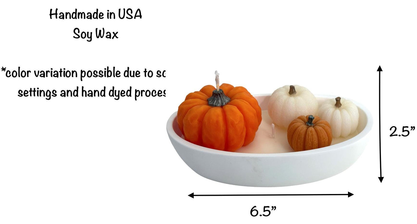 Fall Pumpkins Handmade Soy Candles, Thanksgiving Home Decor, Holiday Decorations, Housewarming Gift, Luxury Candle