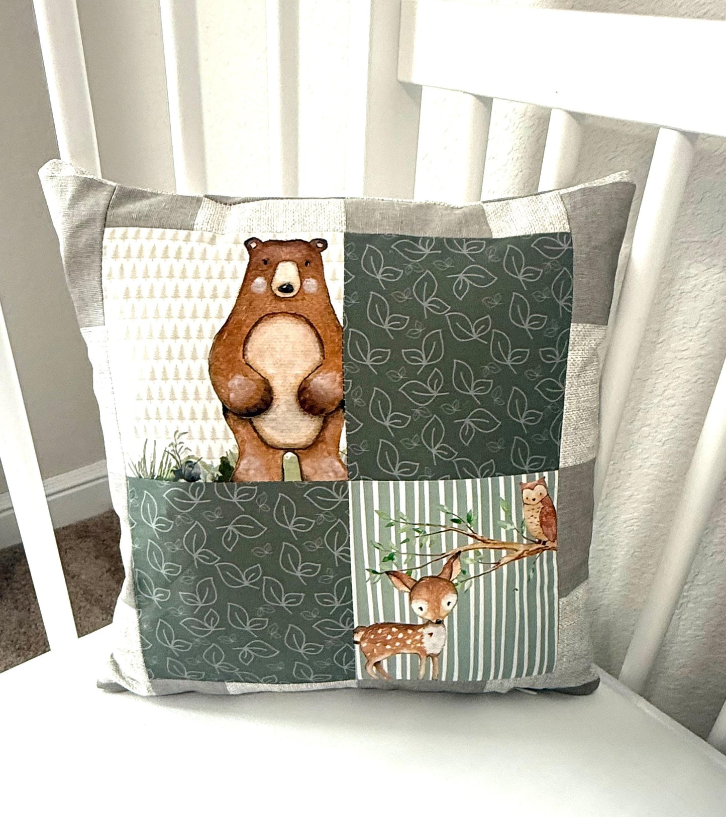 Woodland Baby Bedding , Woodlands Nursery Quilt