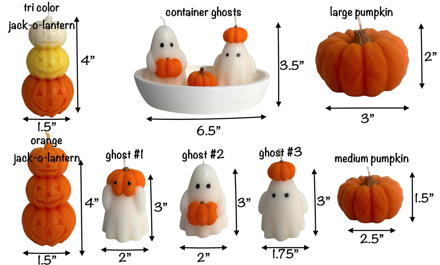 Halloween Handmade Soy Candles, Fall Home Decor, Holiday Decorations