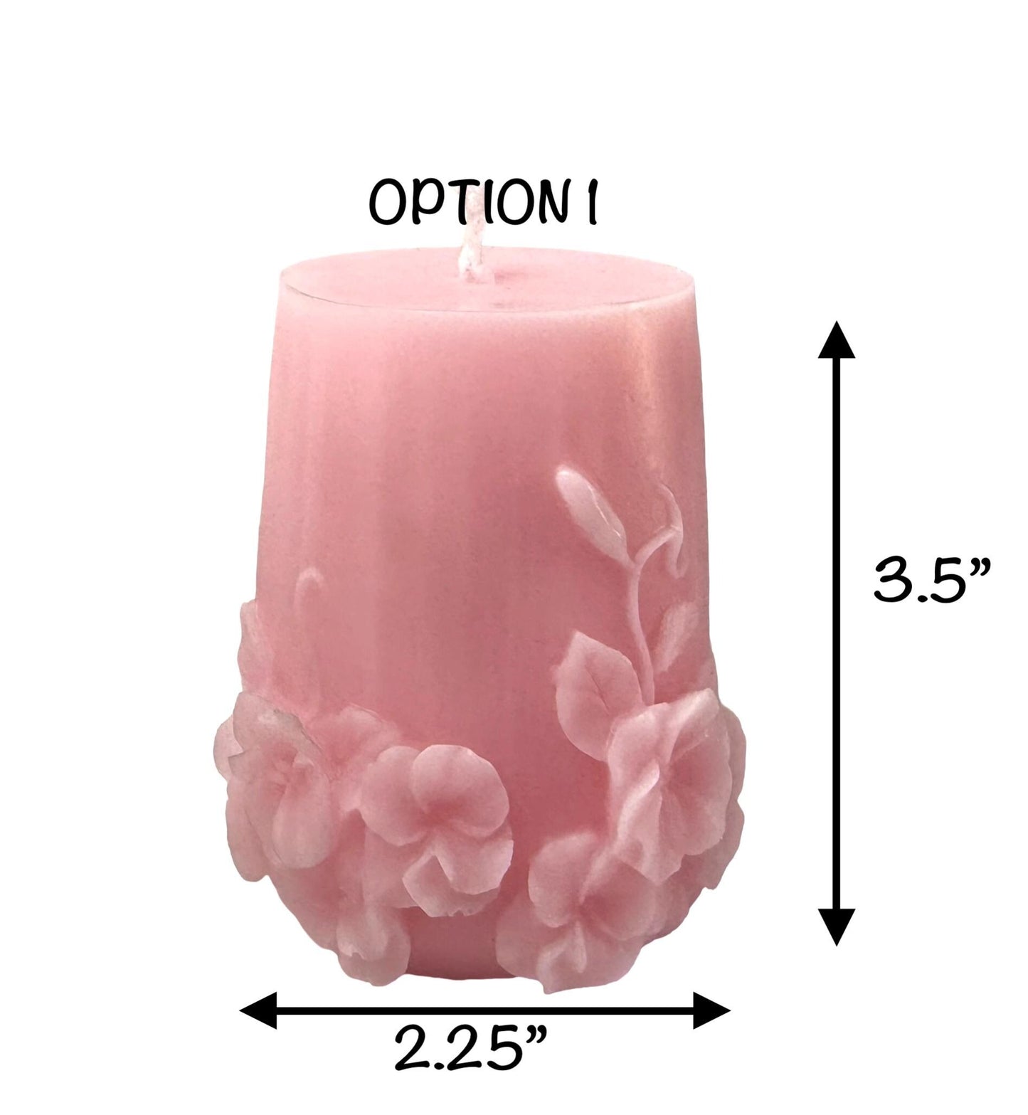 Floral Vine Soy Candle, Spring Home Decor, Handmade Wax Candle