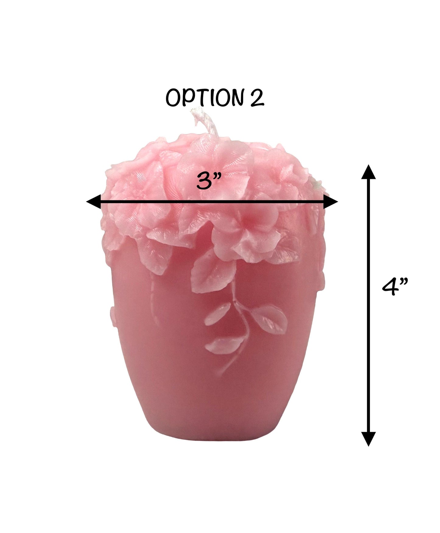 Floral Vine Soy Candle, Spring Home Decor, Handmade Wax Candle