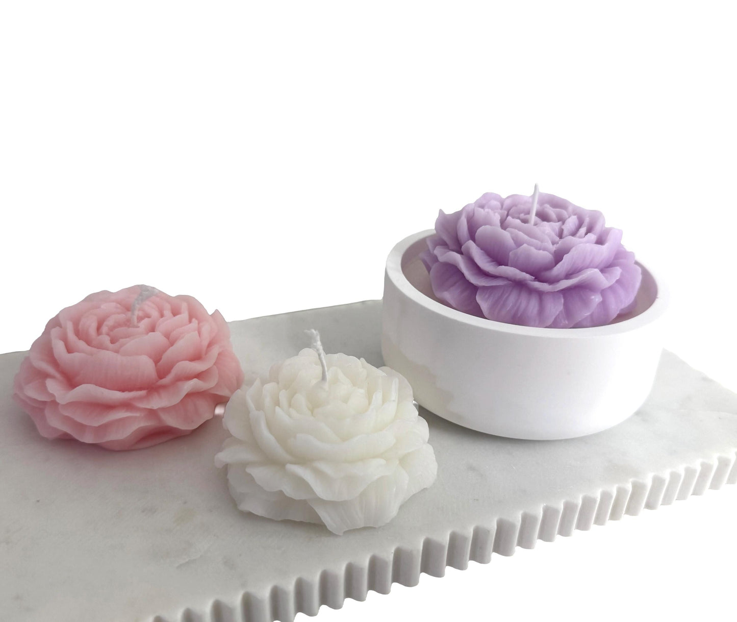 Peony Handmade Soy Candle, Wedding Decorations, Party Favors