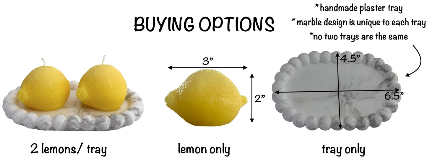 Lemons Handmade Soy Candles, Summer Home Decor,  Holiday Decorations,  Luxury Candle