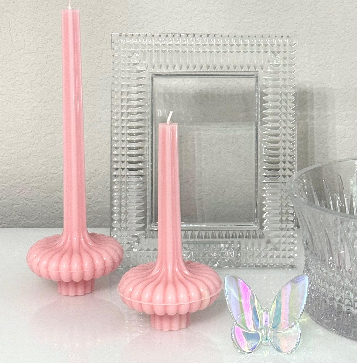 Handmade Sculptural Soy Candle, Modern Minimalist Home Decor Pillar Candle