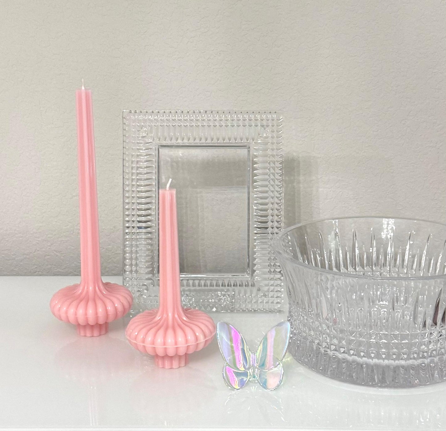 Handmade Sculptural Soy Candle, Modern Minimalist Home Decor Pillar Candle