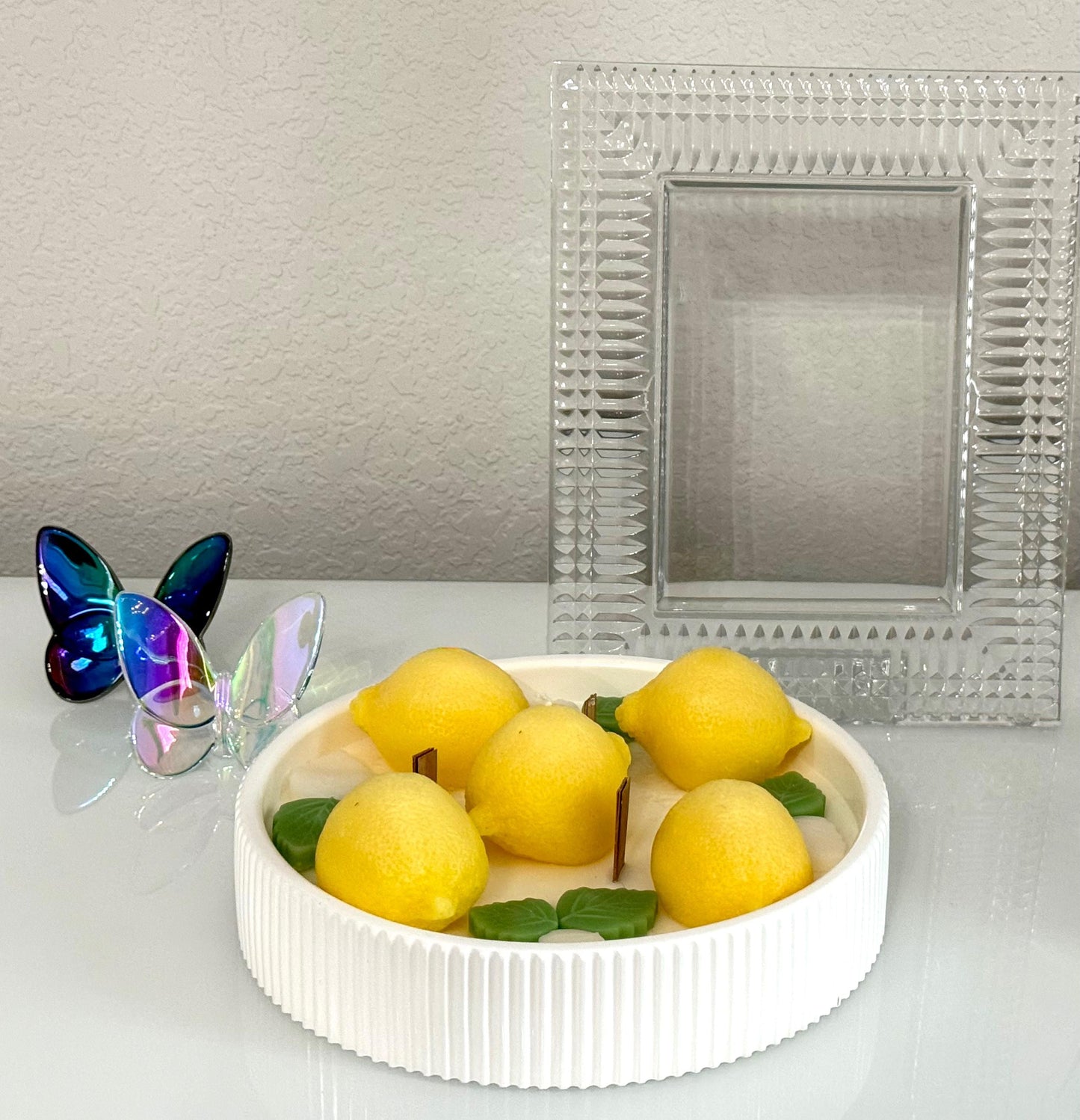 Lemons Handmade Soy Candles, Summer Home Decor, Tropical Decorations, Housewarming Gift, Luxury Candle