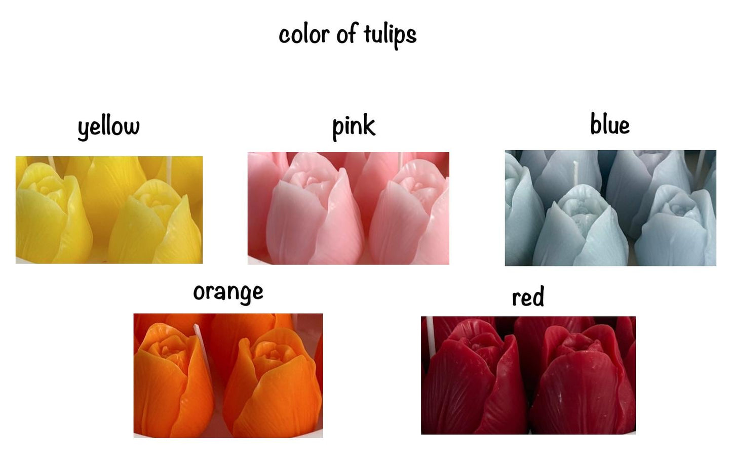 Tulips Handmade Soy Candles, Mother's Day Gift, Cozy Home Decor, Holiday Decorations,  Luxury Candle