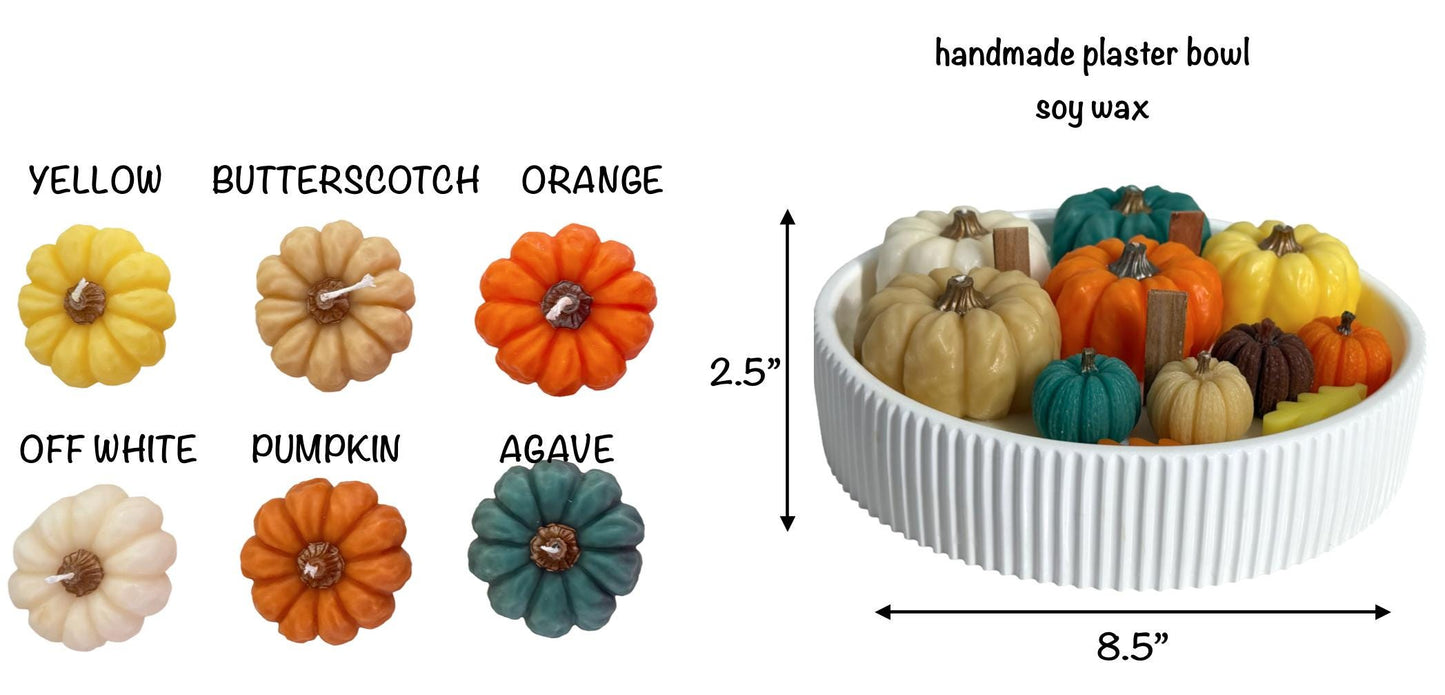 Fall Pumpkins Handmade Soy Candles, Thanksgiving Home Decor, Holiday Decorations, Housewarming Gift, Luxury Candle