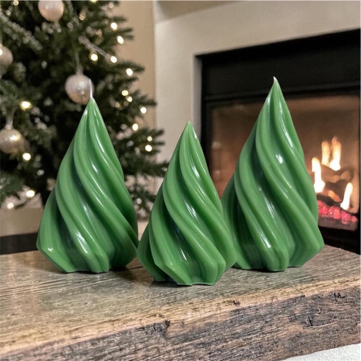Christmas Tree Handmade Soy Candles, Winter Home Decor, Holiday Decorations, Housewarming Gift, Luxury Candle
