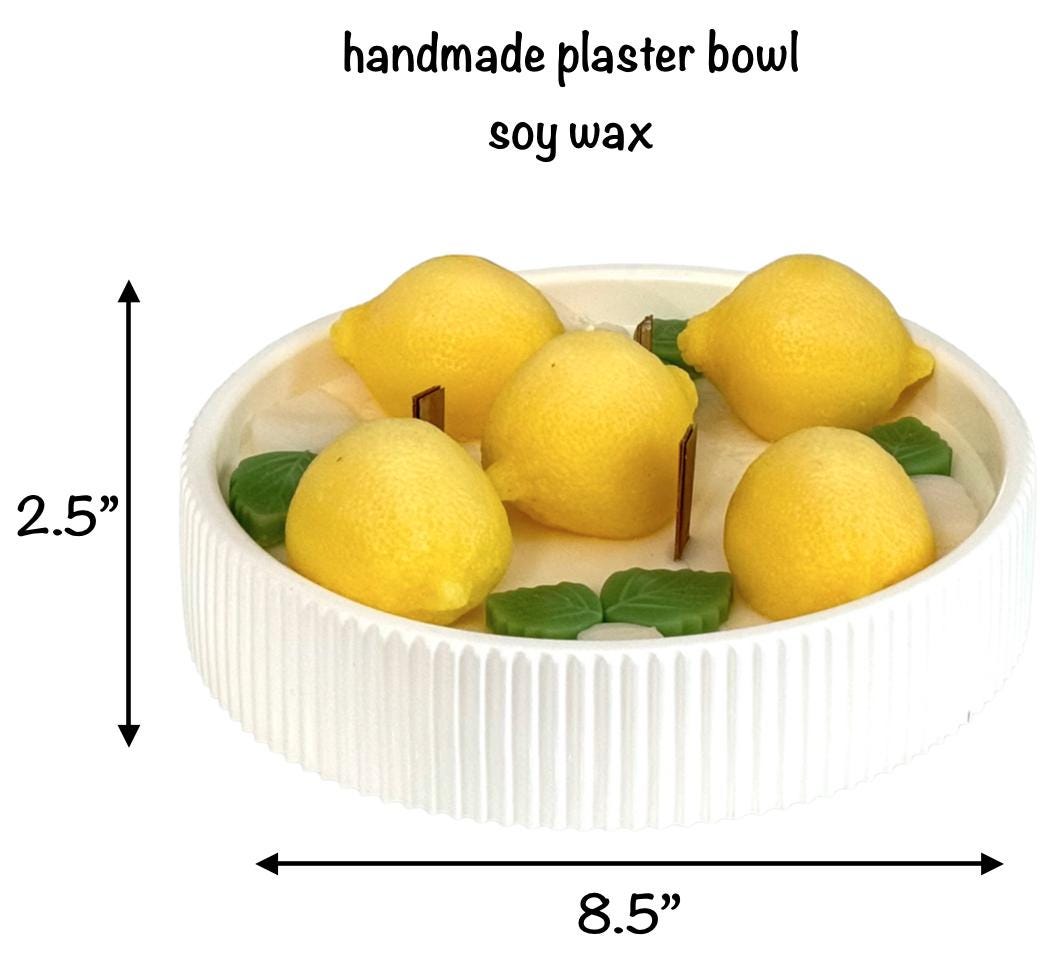 Lemons Handmade Soy Candles, Summer Home Decor, Tropical Decorations, Housewarming Gift, Luxury Candle