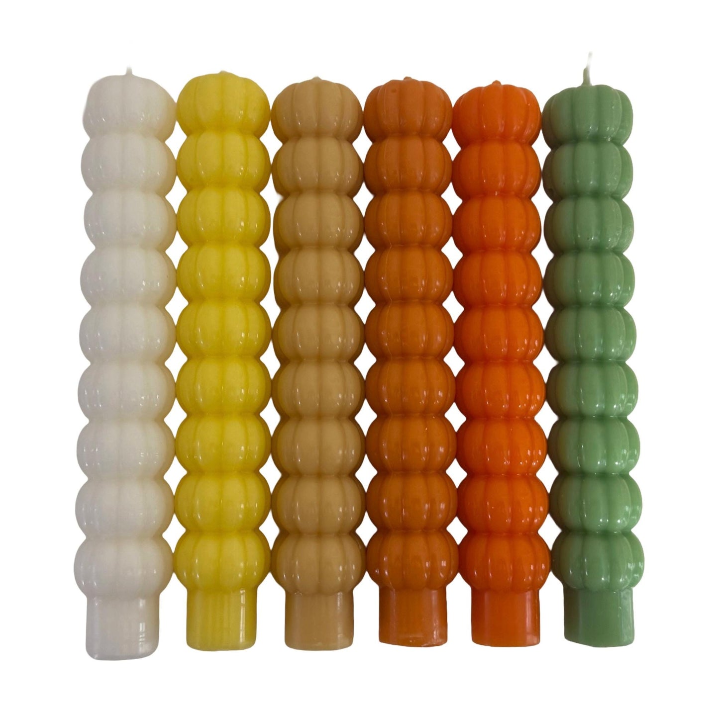 Stacked Pumpkins Taper Candles, Fall Home Decor