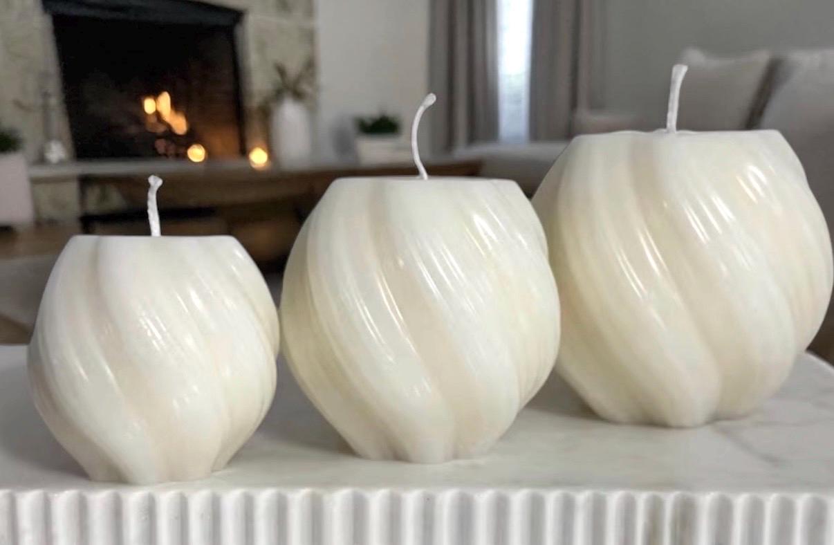 Spriral Handmade Soy Candles, Cozy Home Decor, Holiday Decorations, Housewarming Gift, Luxury Candle