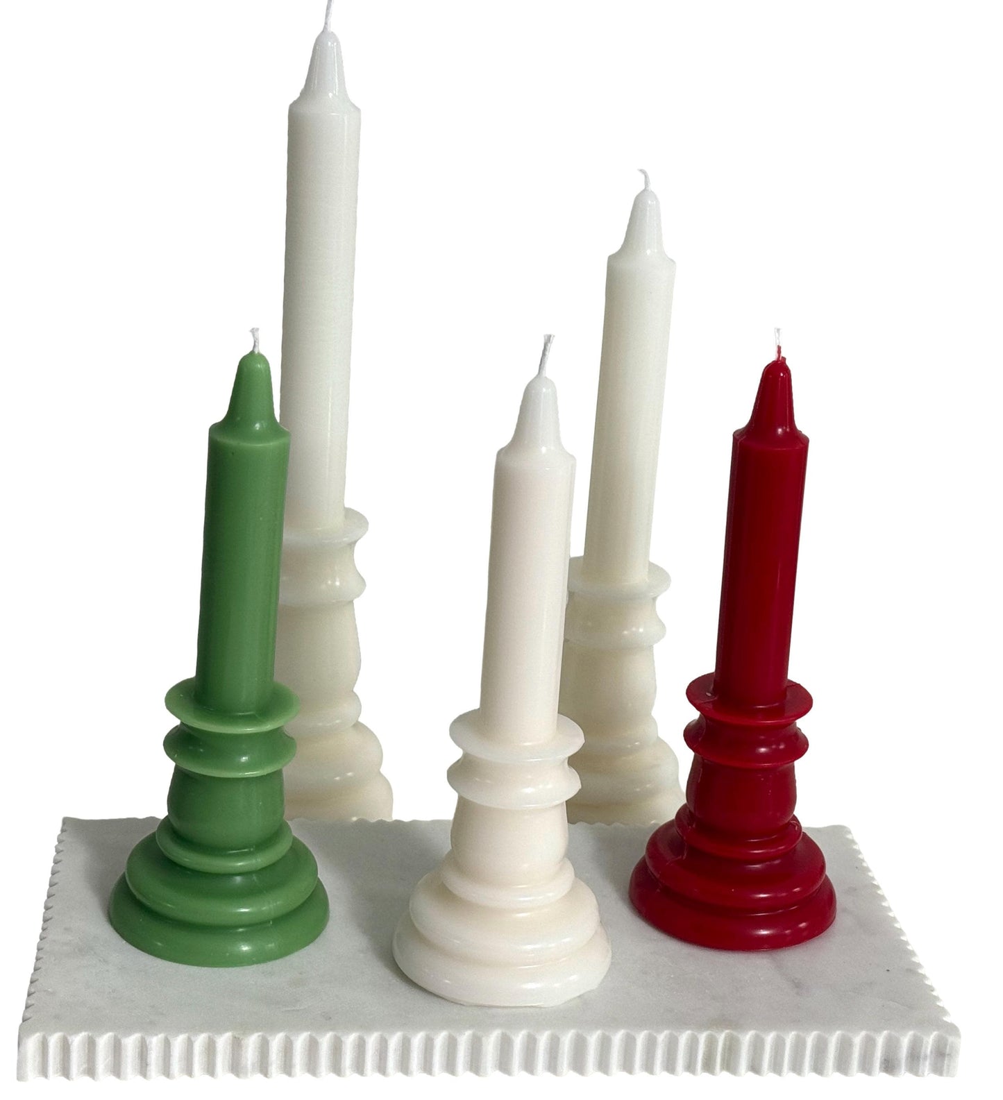 Handmade Sculptural Soy Candle, Modern Minimalist Home Decor Pillar Candle