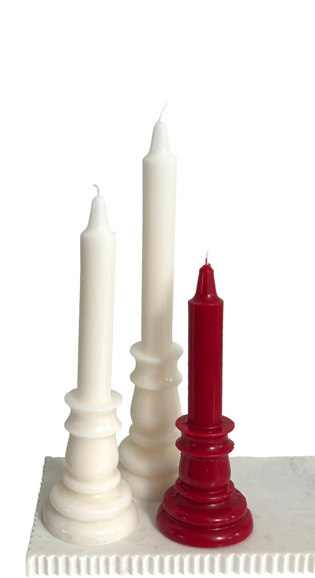 Handmade Sculptural Soy Candle, Modern Minimalist Home Decor Pillar Candle