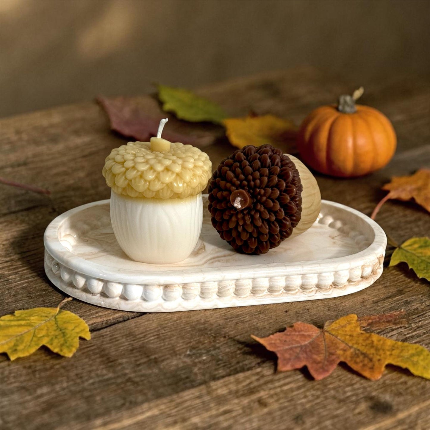Acorn Fall Candles, Handmade Home Decor
