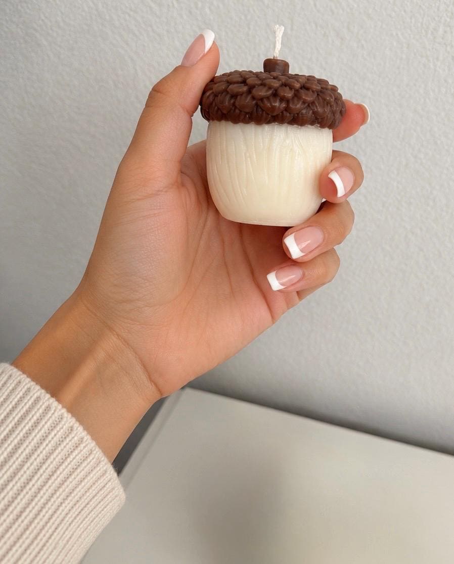 Acorn Fall Candles, Handmade Home Decor