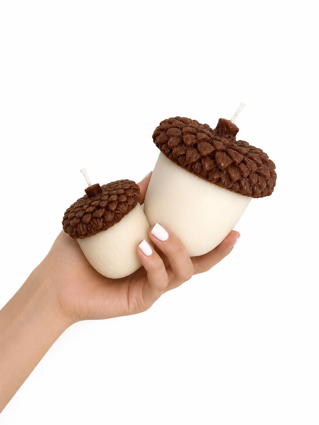Acorn Fall Candles, Handmade Home Decor