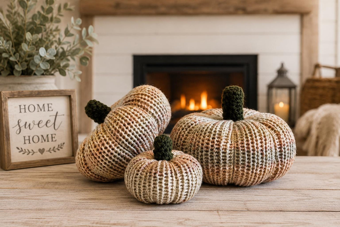 Set of 3 Knit Pumpkins, Knit Pumpkins, Fall Decor, Soft Pumpkins, Thanksgiving Deco, Harvest Decor, Halloween Decor