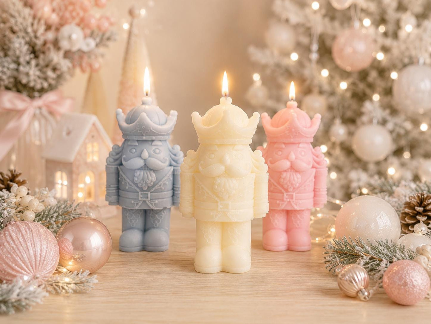 Christmas Candle, Winter Holidays Home Decor