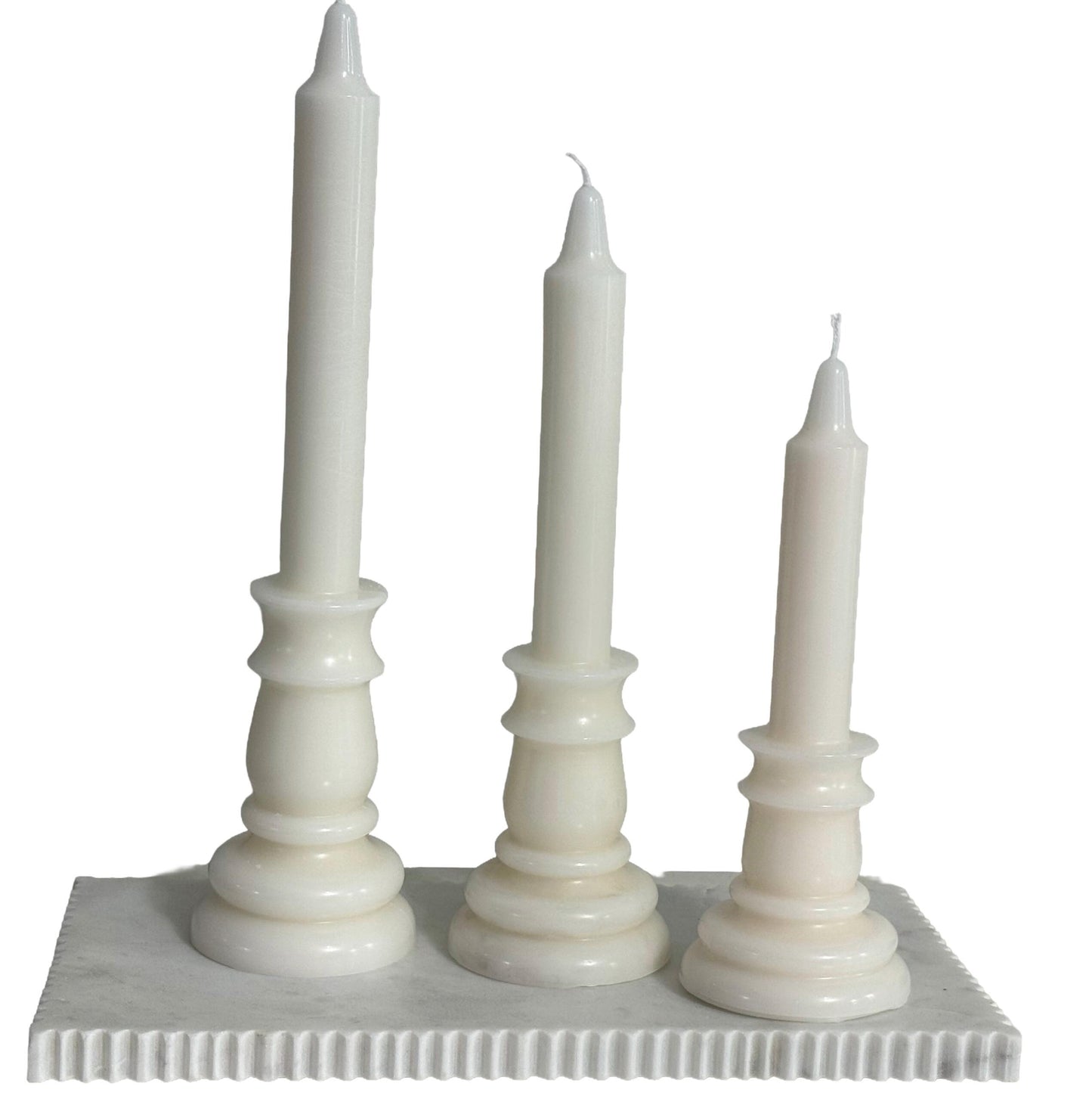Handmade Sculptural Soy Candle, Modern Minimalist Home Decor Pillar Candle