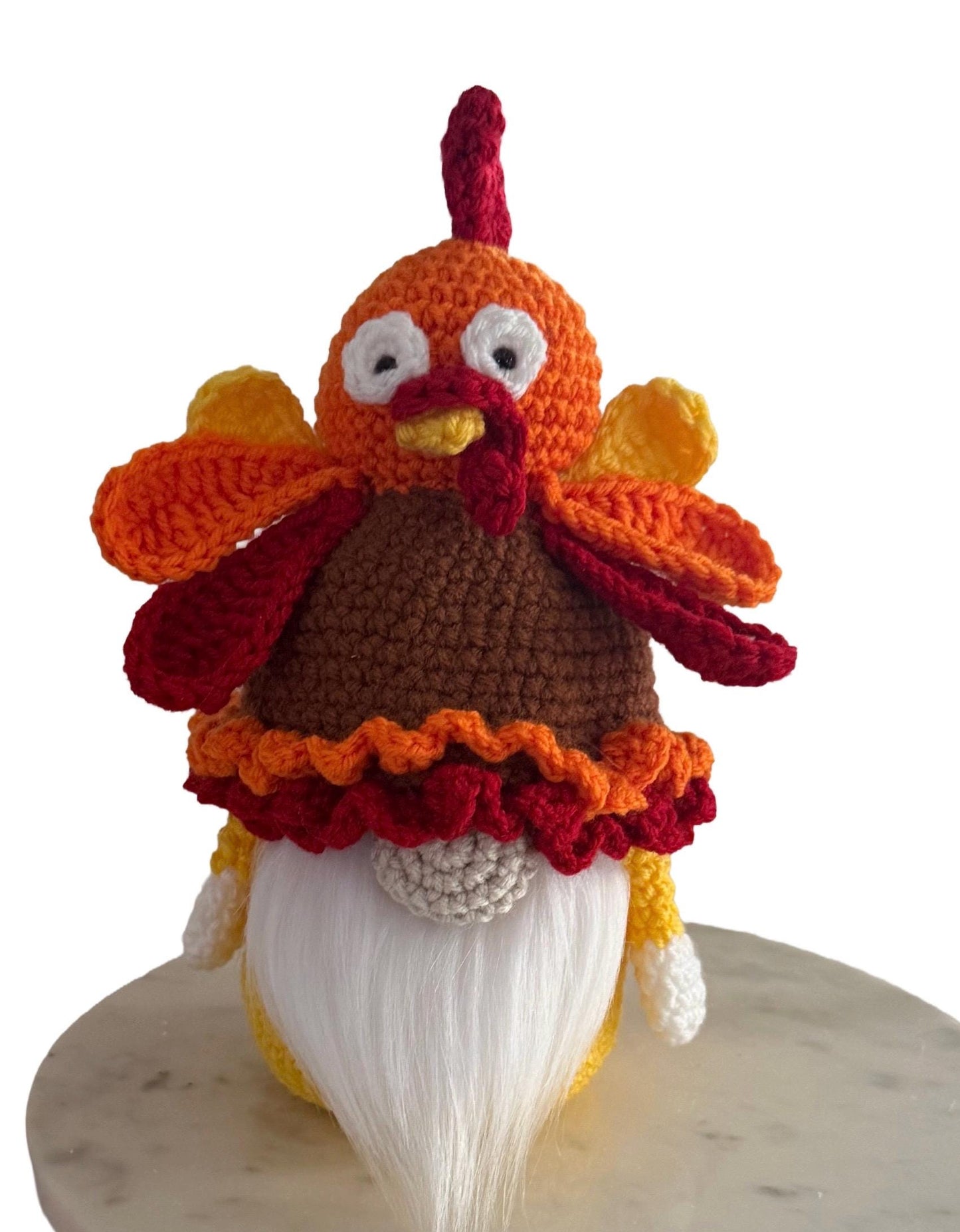 Thanksgiving Pilgrim Gnome: Knit Fall Harvest Decor