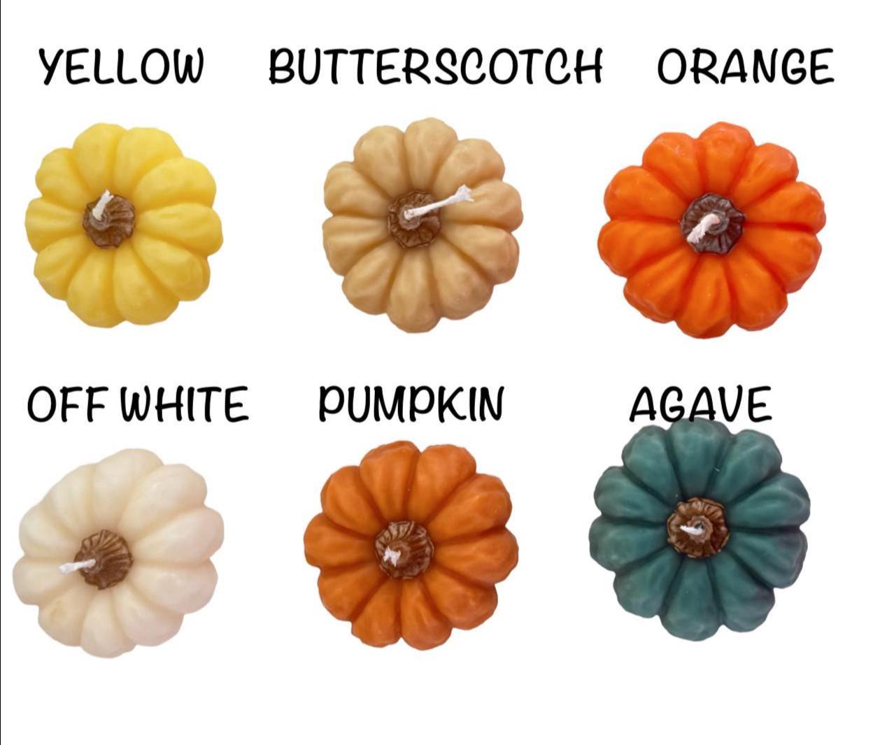Handmade Mini Pumpkin Soy Wax Candles, Fall Autumn Farmhouse Decor