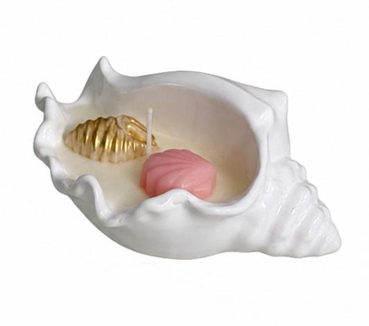 Seashells  Handmade Soy Candles, Cozy Home Decor, Beach House Decorations, Housewarming Gift, Luxury Candle