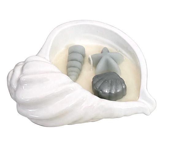 Seashells  Handmade Soy Candles, Cozy Home Decor, Beach House Decorations, Housewarming Gift, Luxury Candle
