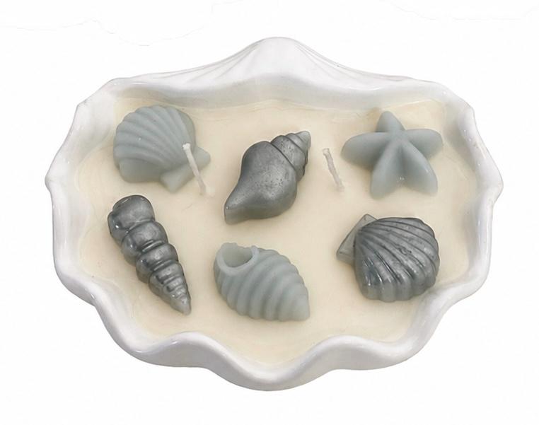 Seashells  Handmade Soy Candles, Cozy Home Decor, Beach House Decorations, Housewarming Gift, Luxury Candle