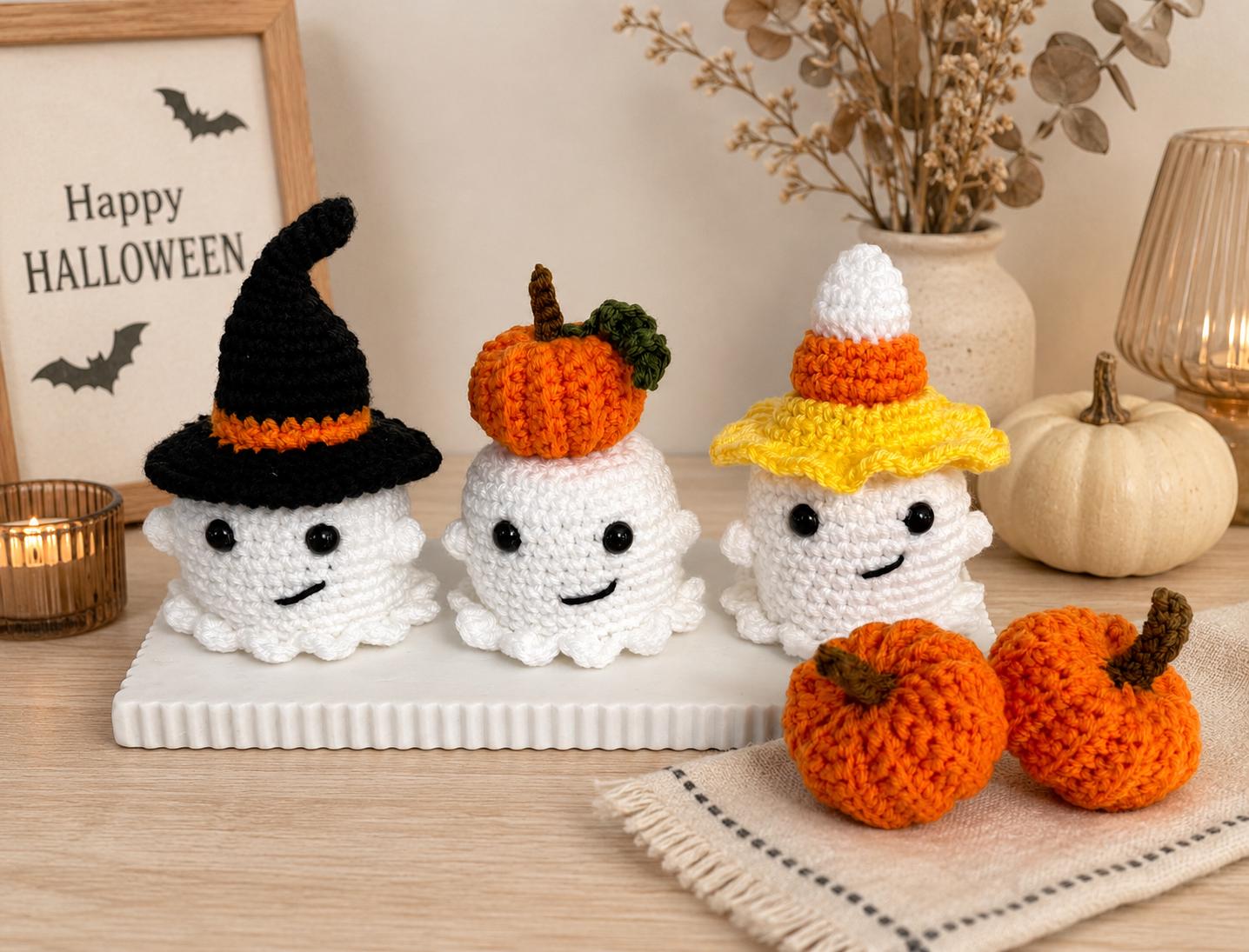 Halloween Ghosts,  Handmade Fall Home Decor